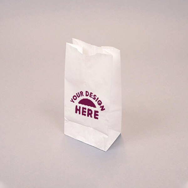 Custom-Printed White Kraft 4-lb Bag